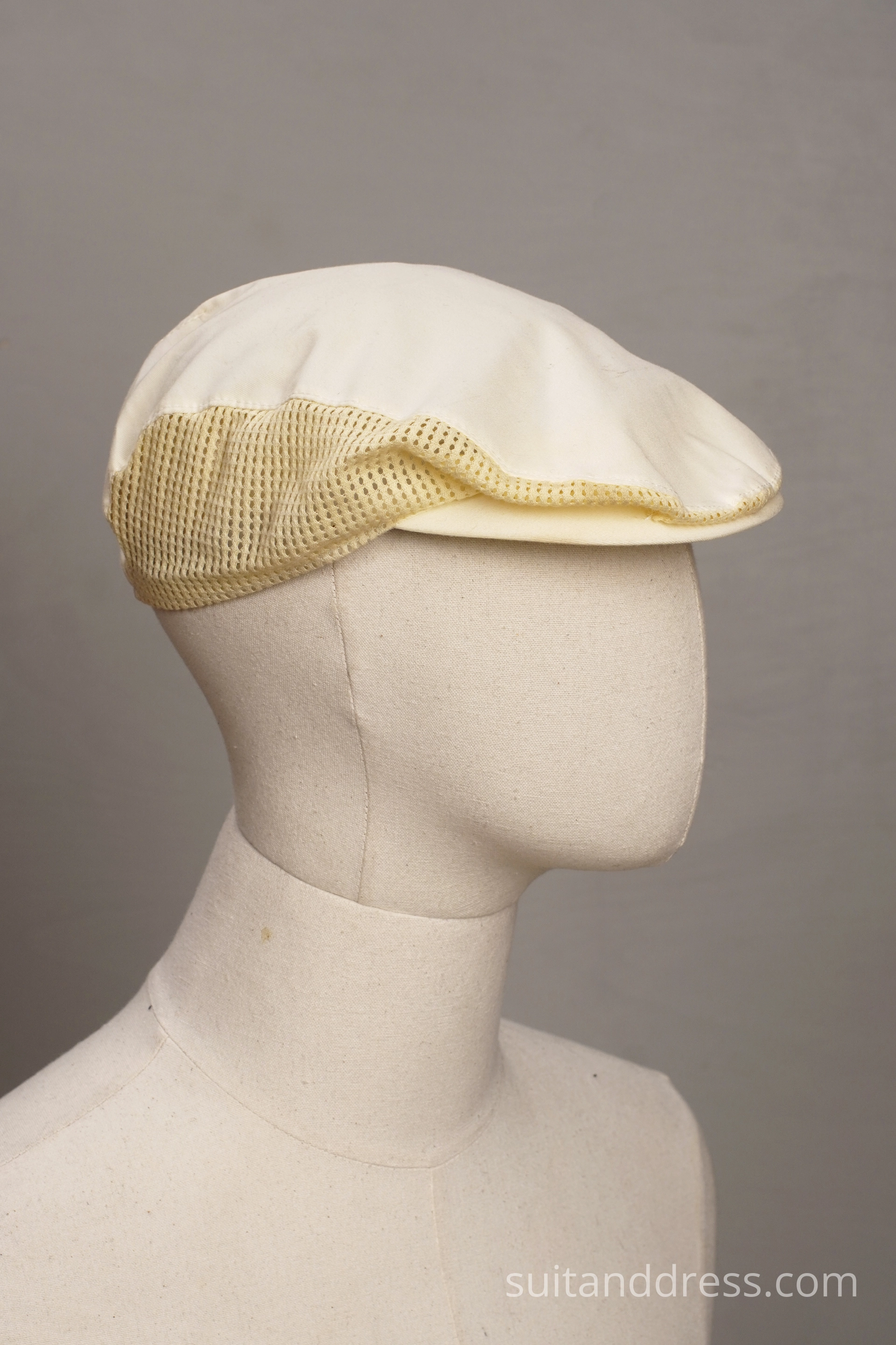 1980s summer mesh flat cap