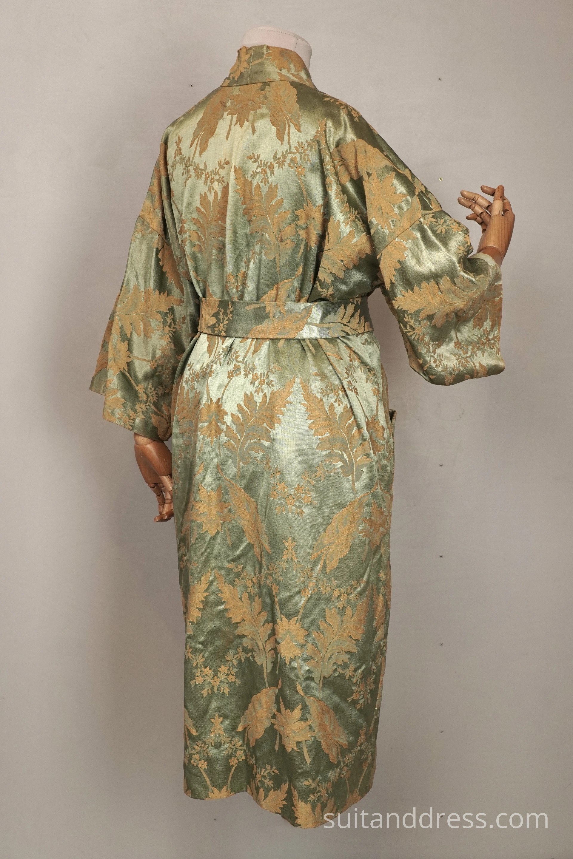  vintage dressing gown jacquard robe