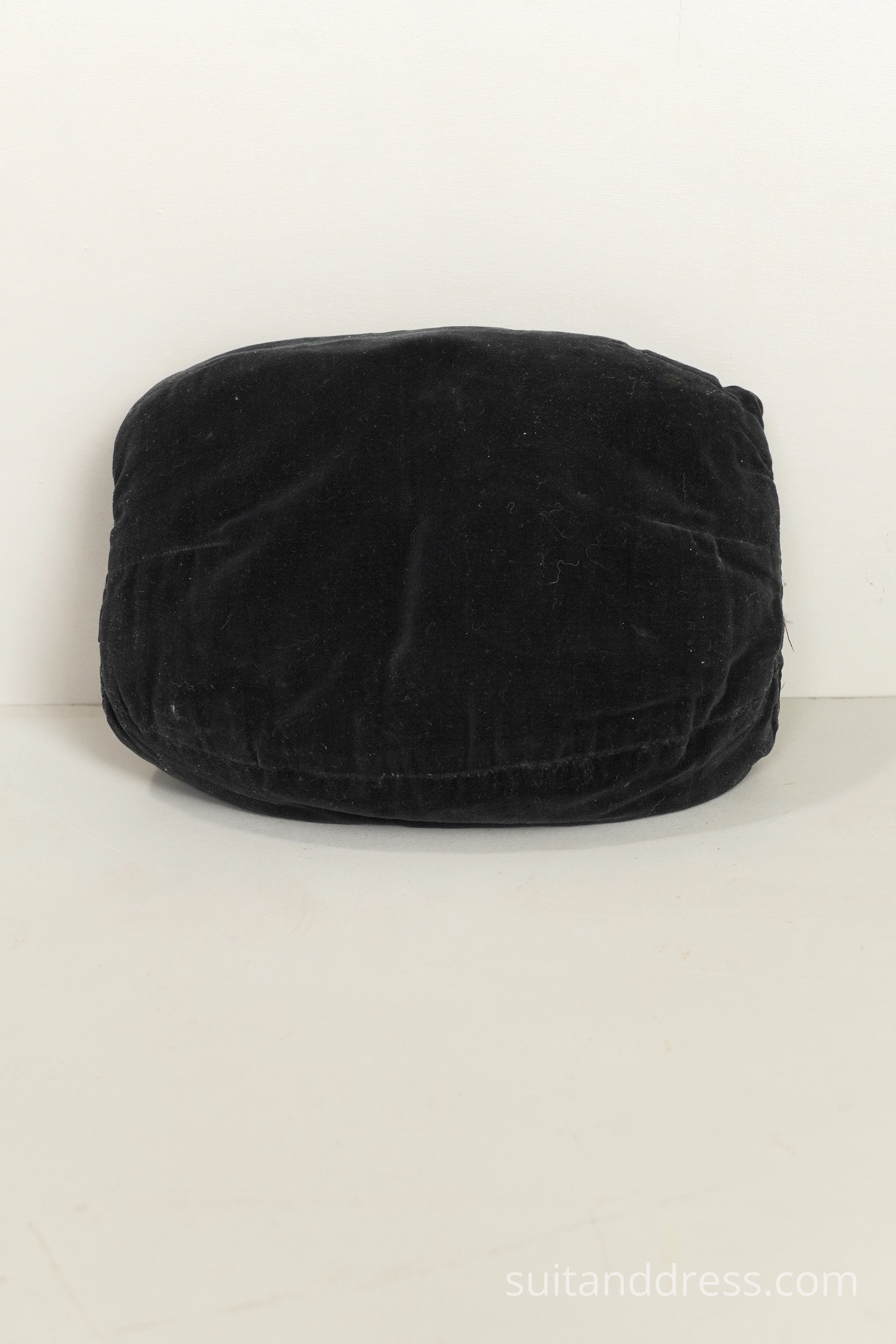 Simple black velvet muff hand warmer
