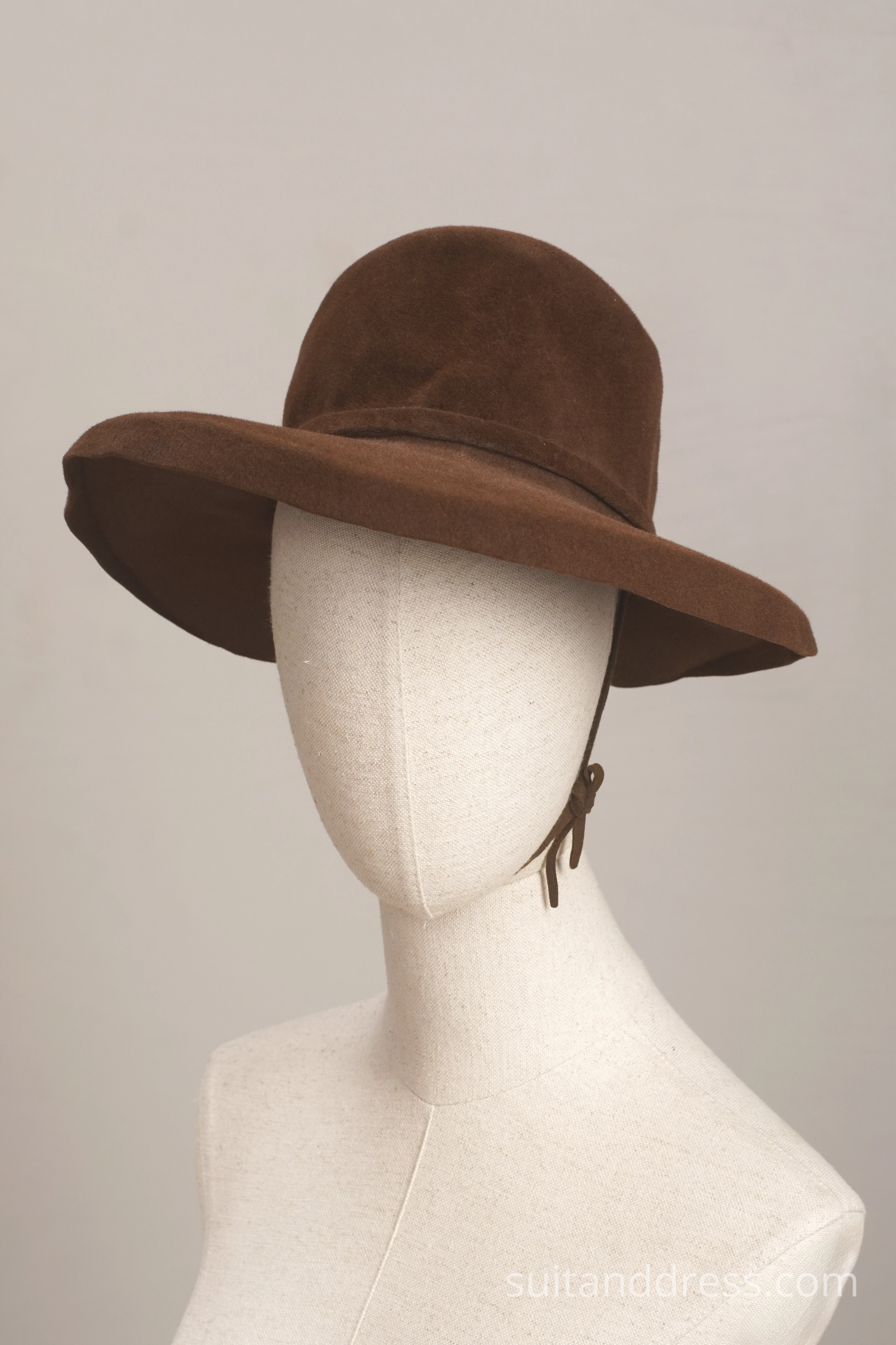1940s wide brims felt hat