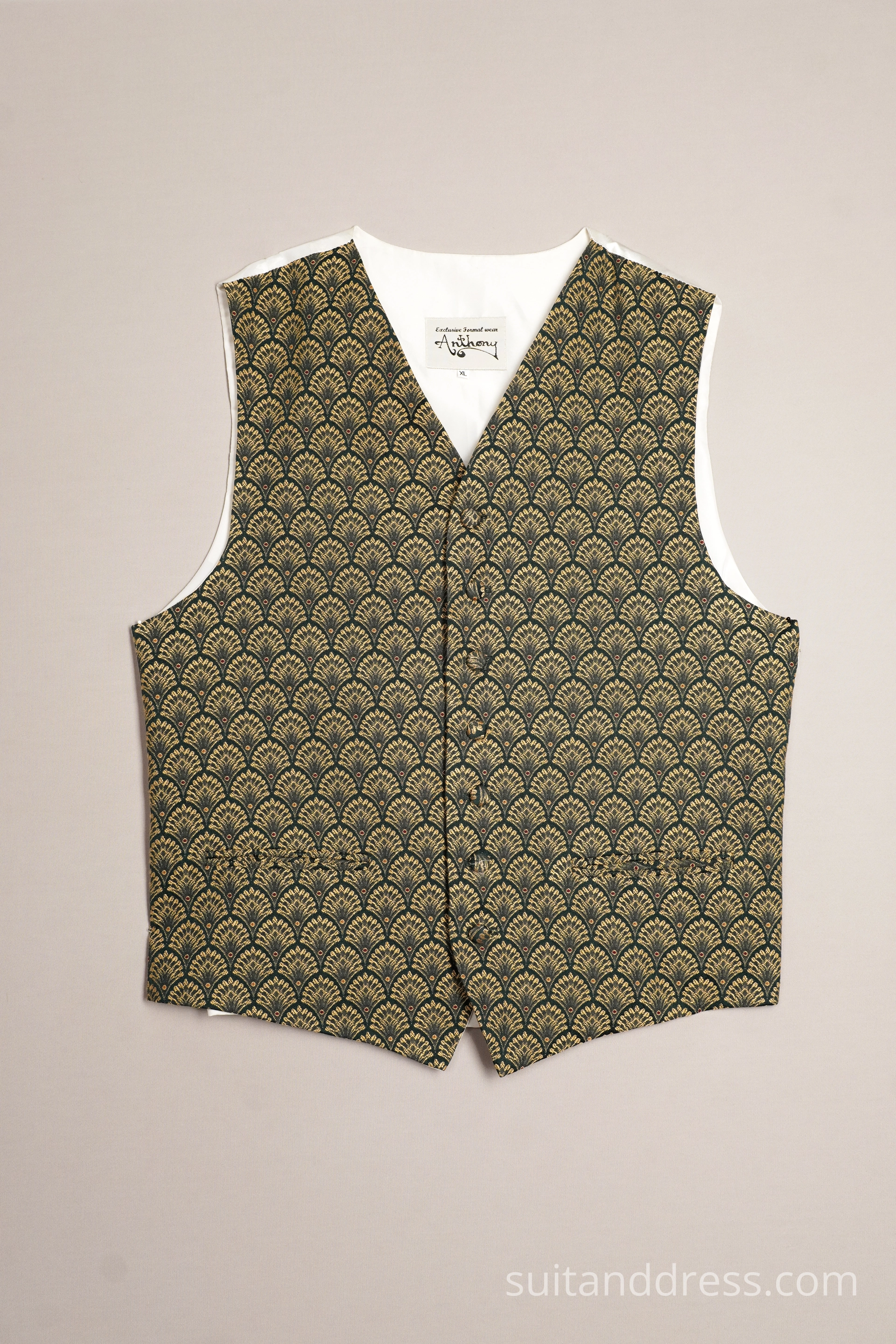 retro kungu mode veste grezna žakarda audums retro stils tērpu noma Latvijā
