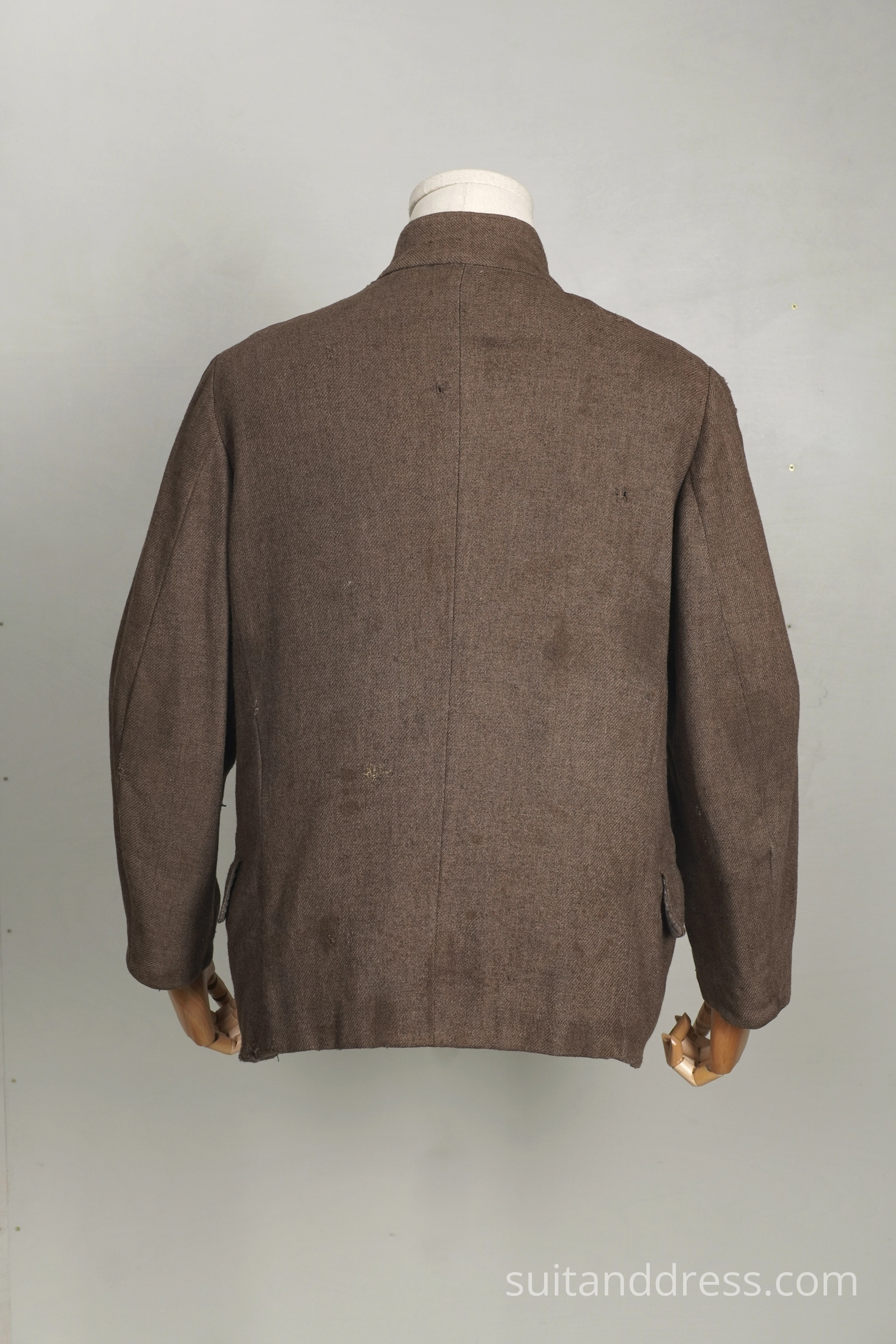 Edwardian style mens distressed workwear jacket vintage costume rent Riga film professionlas