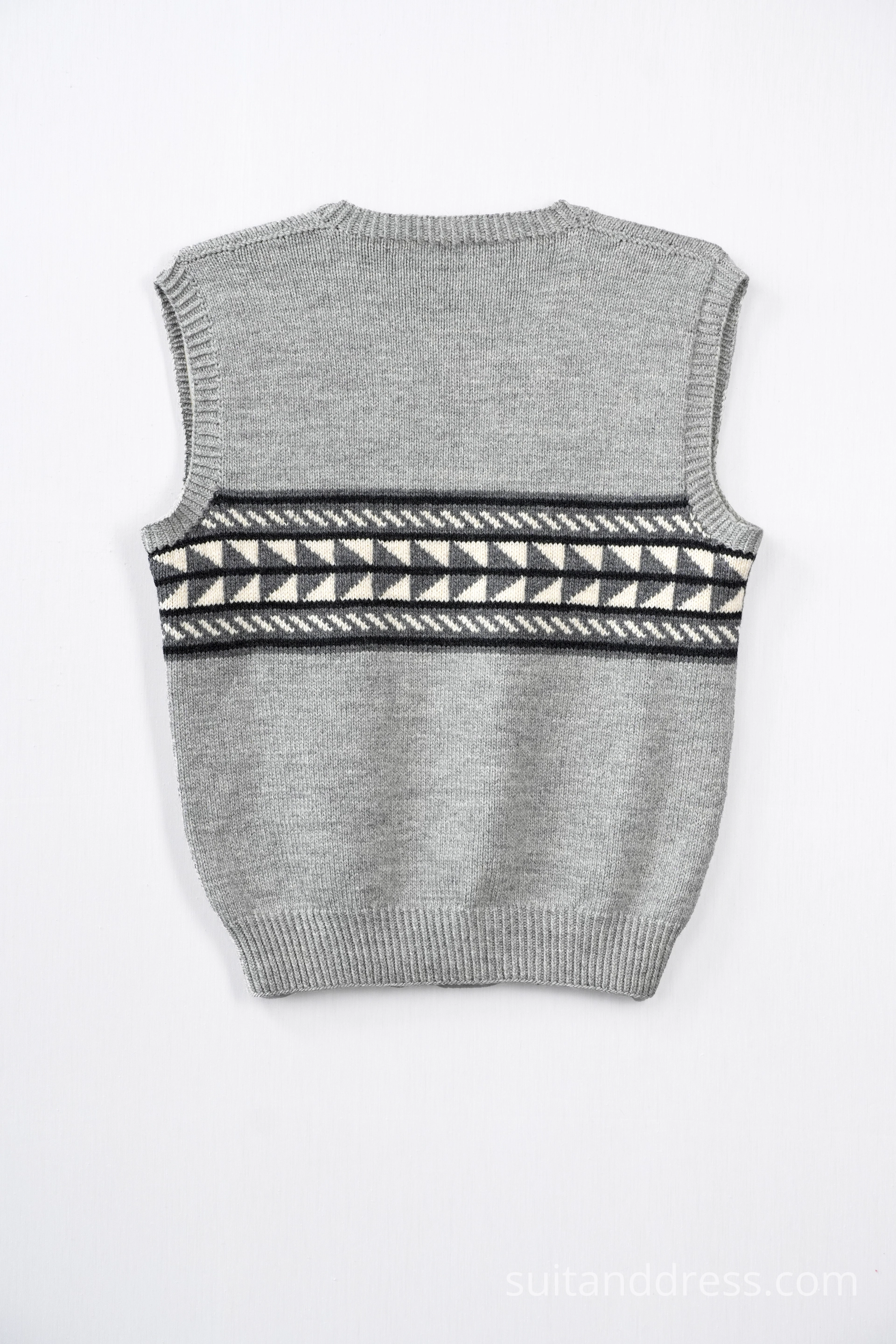 Mid century hand knitted pattern vest costume rent in Riga Latvia