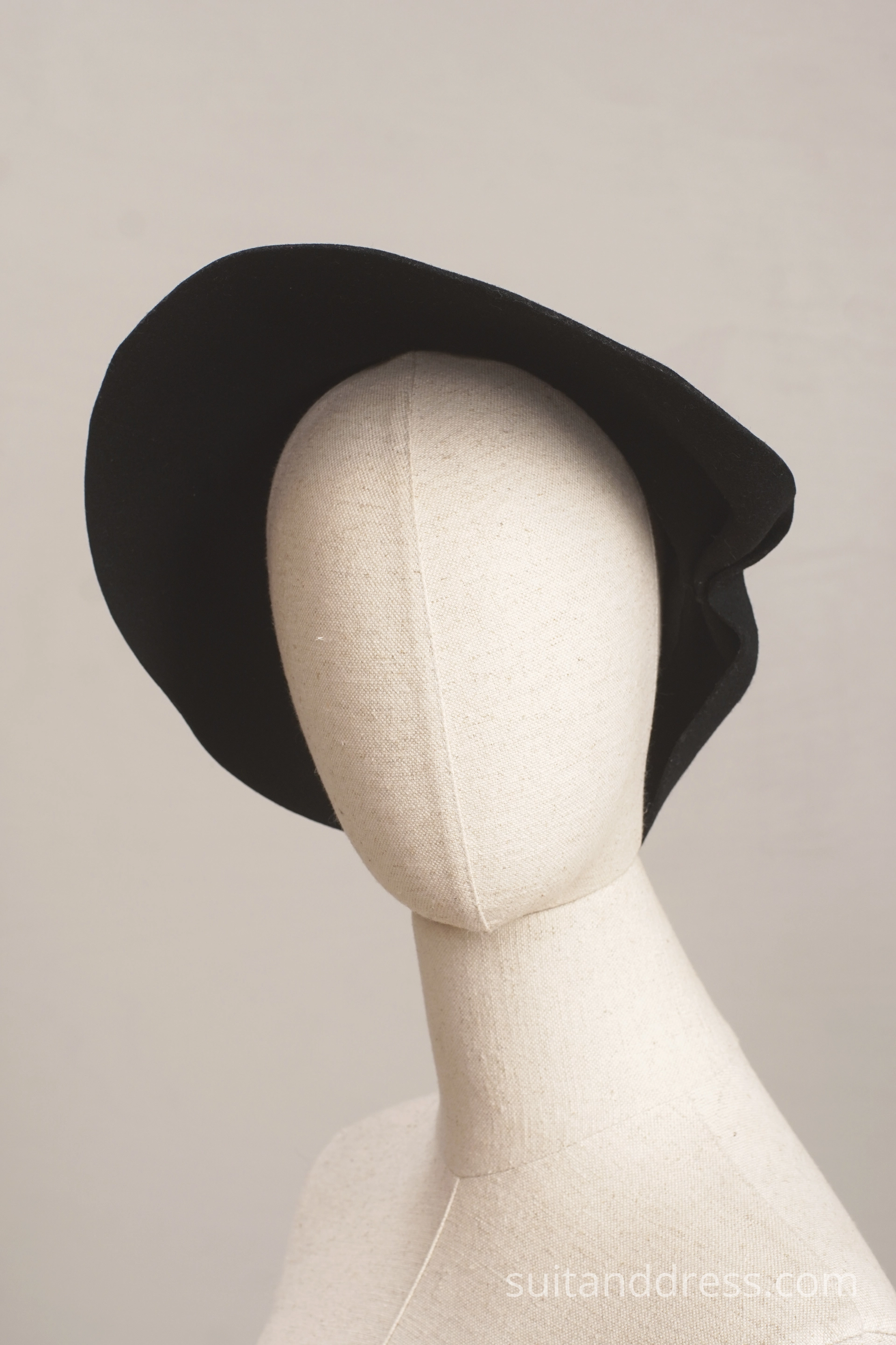 1940s impressive wide brims felt hat