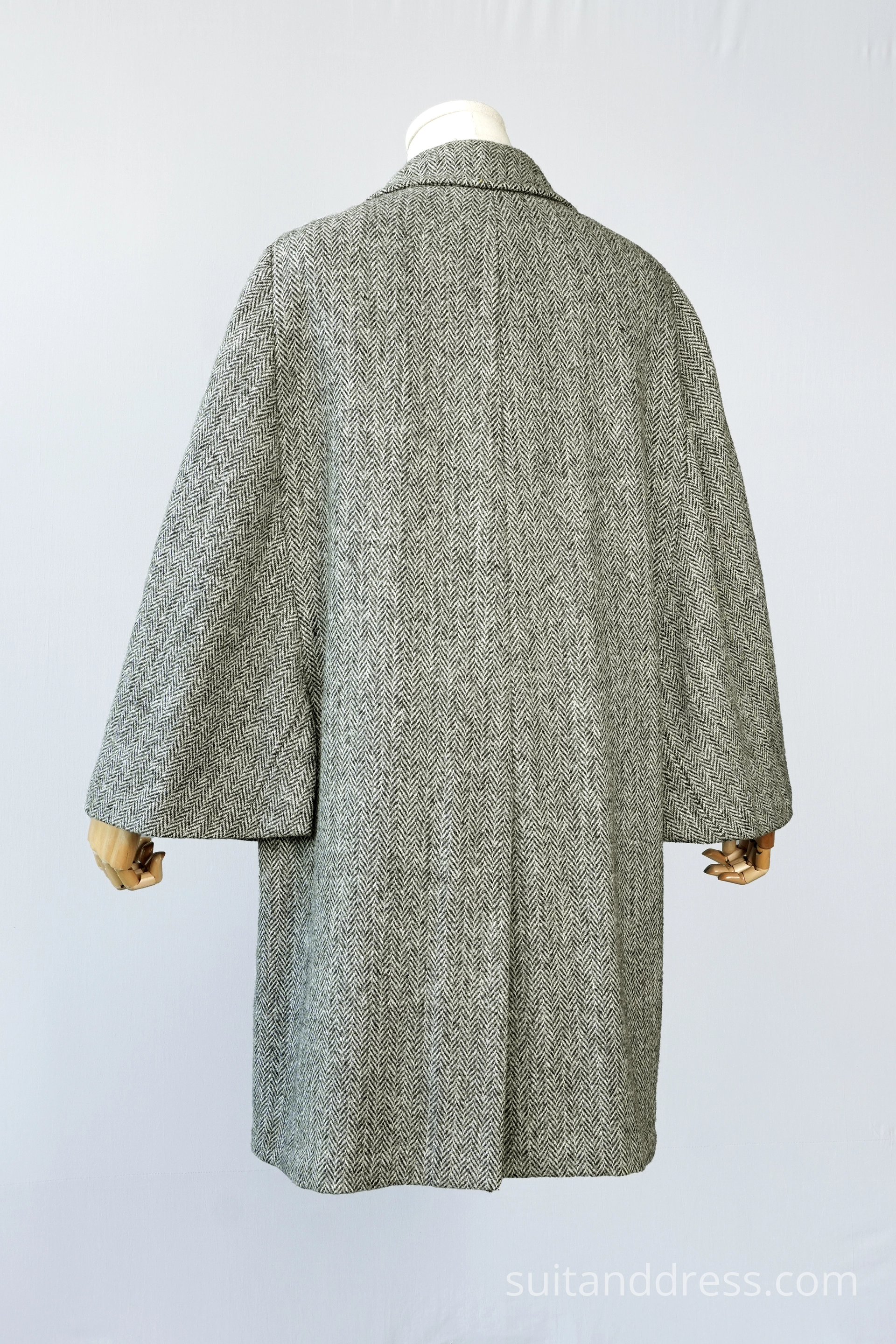 1960s british tweed Men's Inverness cape coat sherlock Holmes style vintage costume rent for films and parties in Riga Latvia