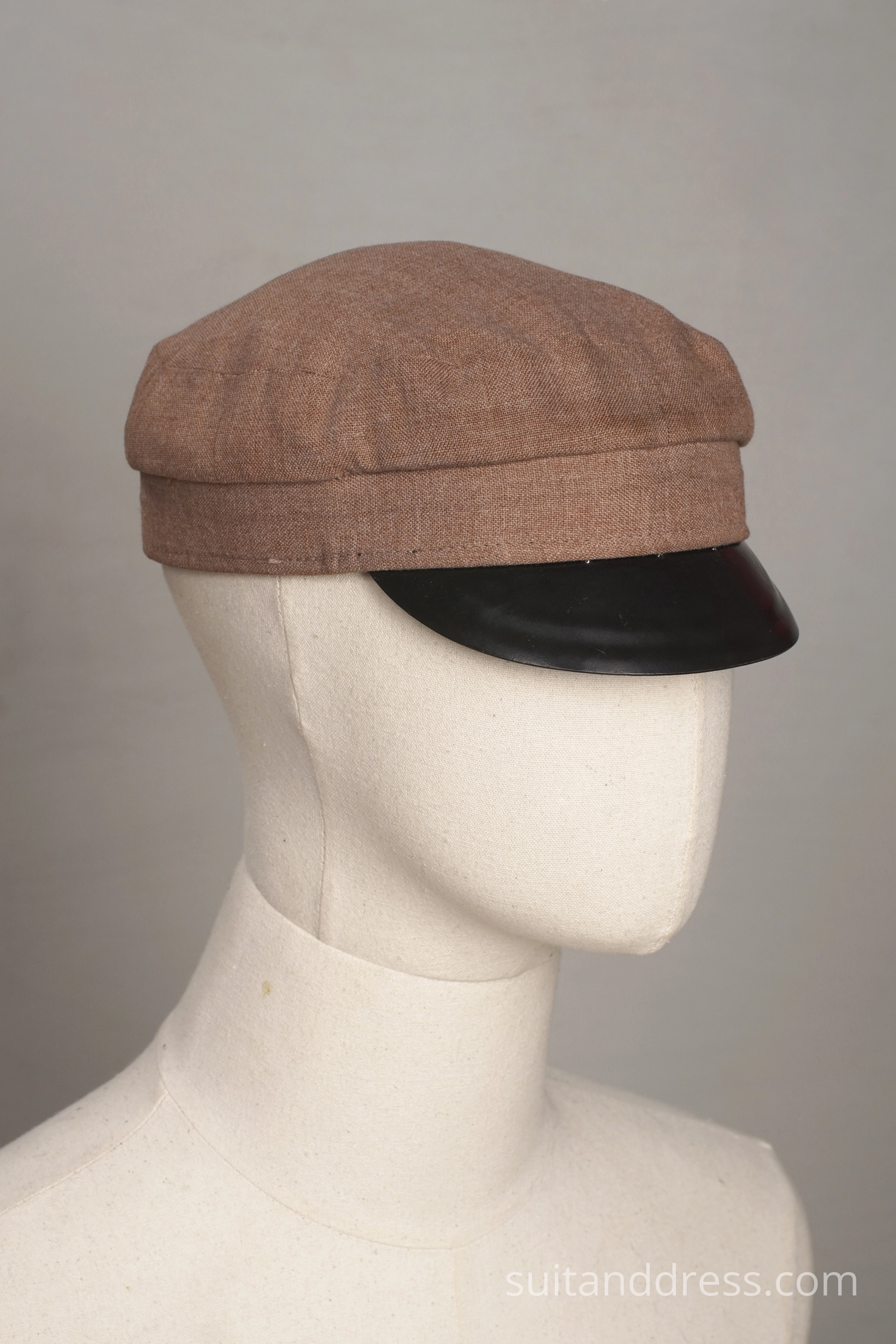 vintage sudents style cap mauve 1920s replica
