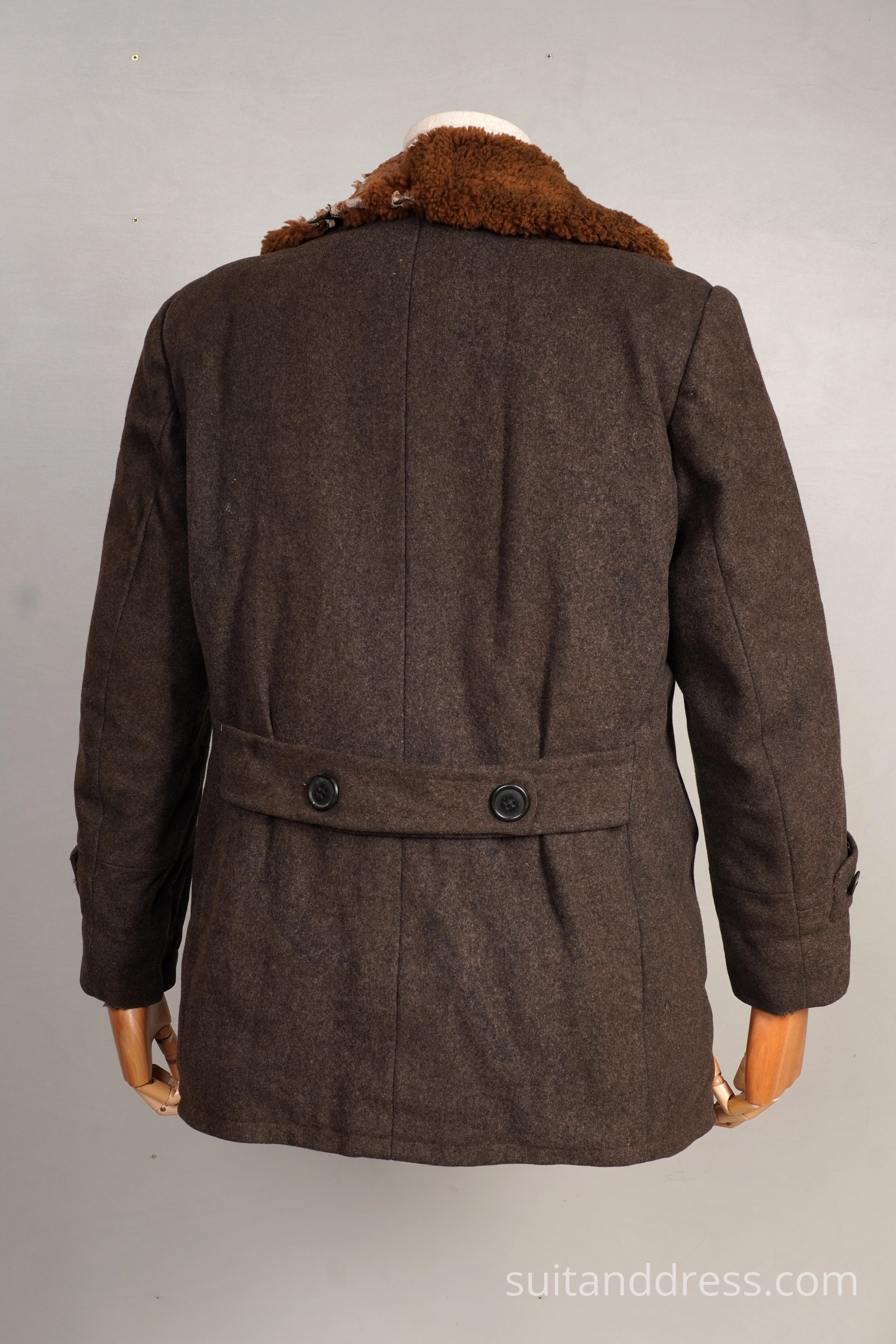 Sheepskin collar coat for rent 