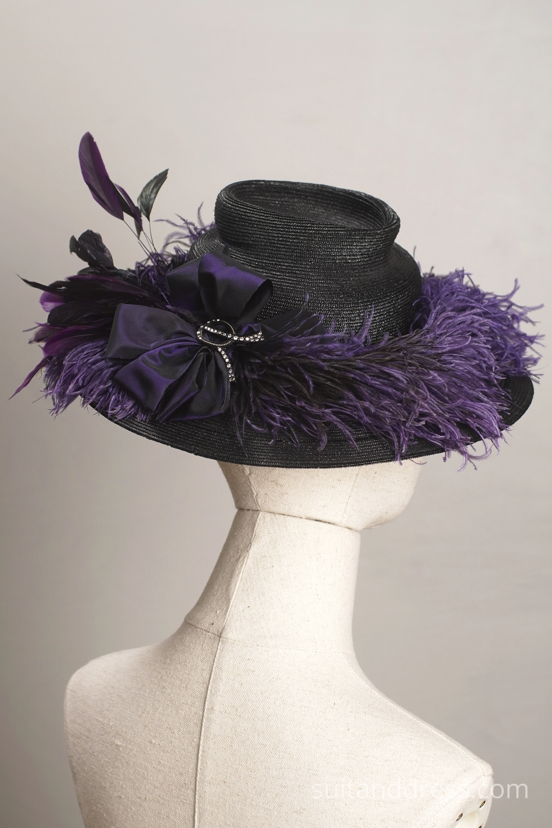 Edwardian time summer hat vintage Ladys hat 1900 for rent