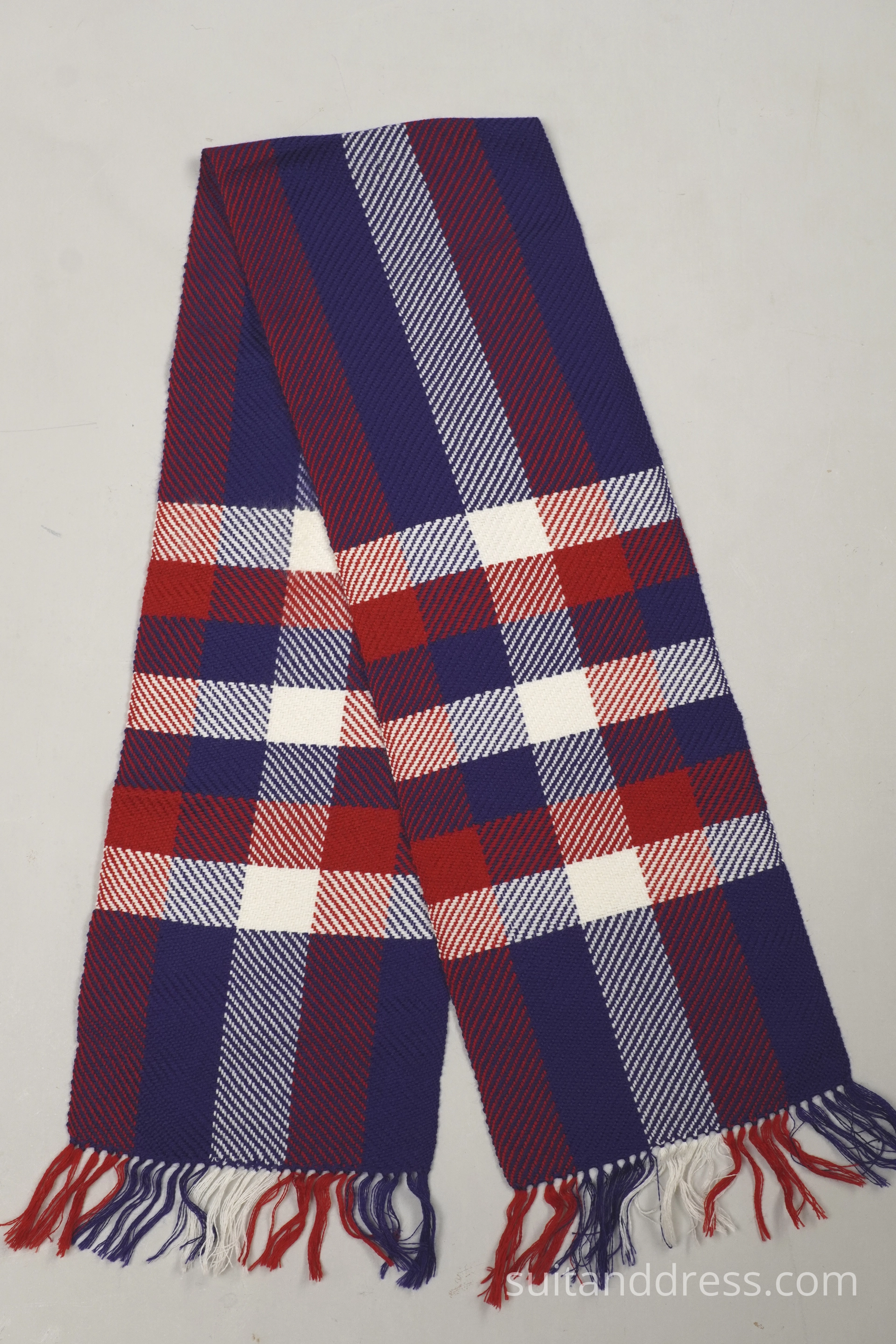 Plaid 70s scarf