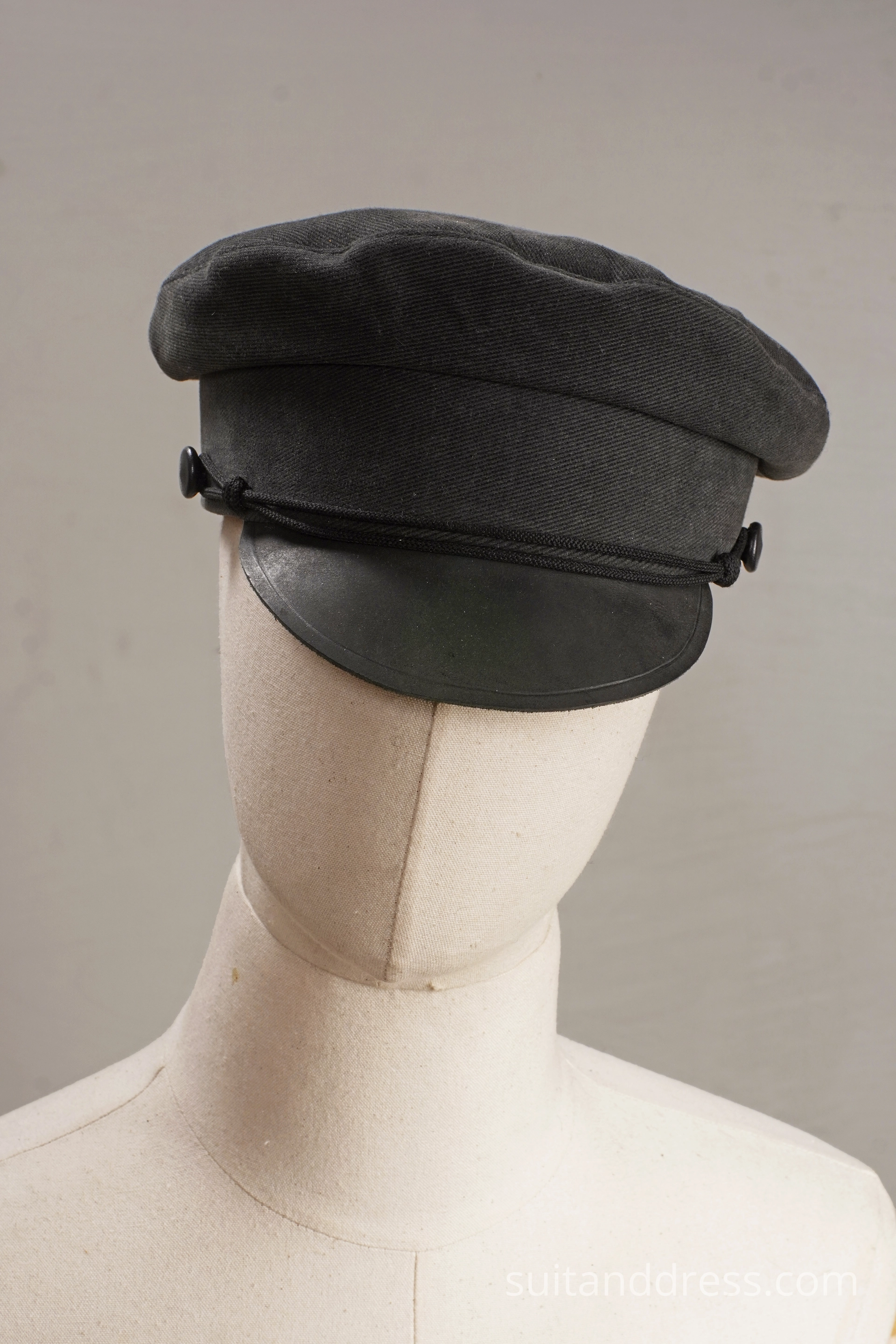 Edwardian visor cap replica 1900s mens hat fashion
