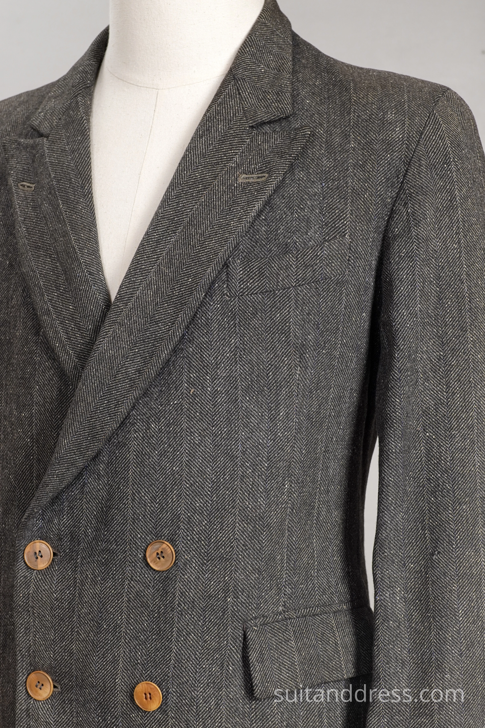 1940s double breasted tweed suit