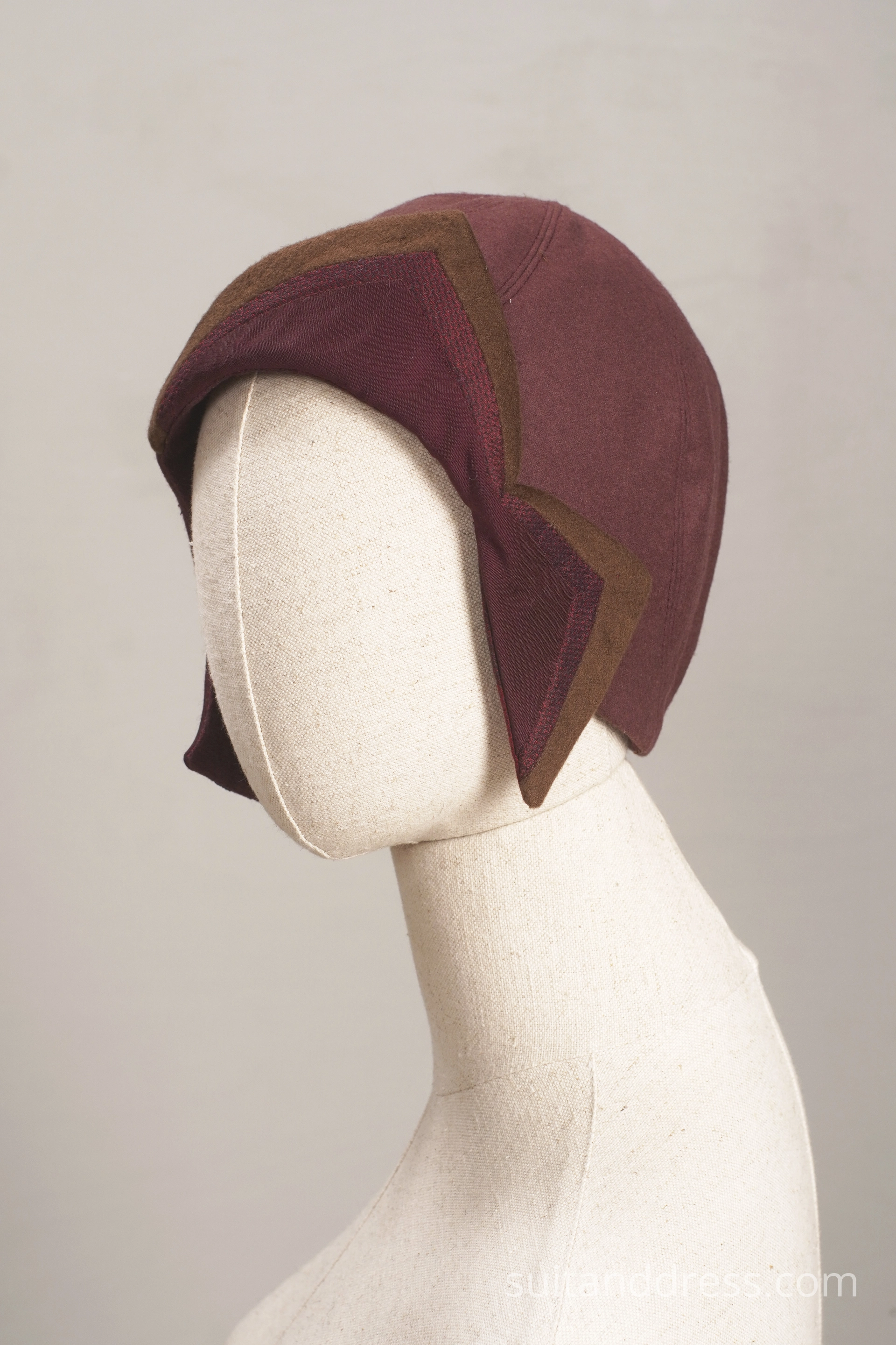 1920s chloche hat applique replica