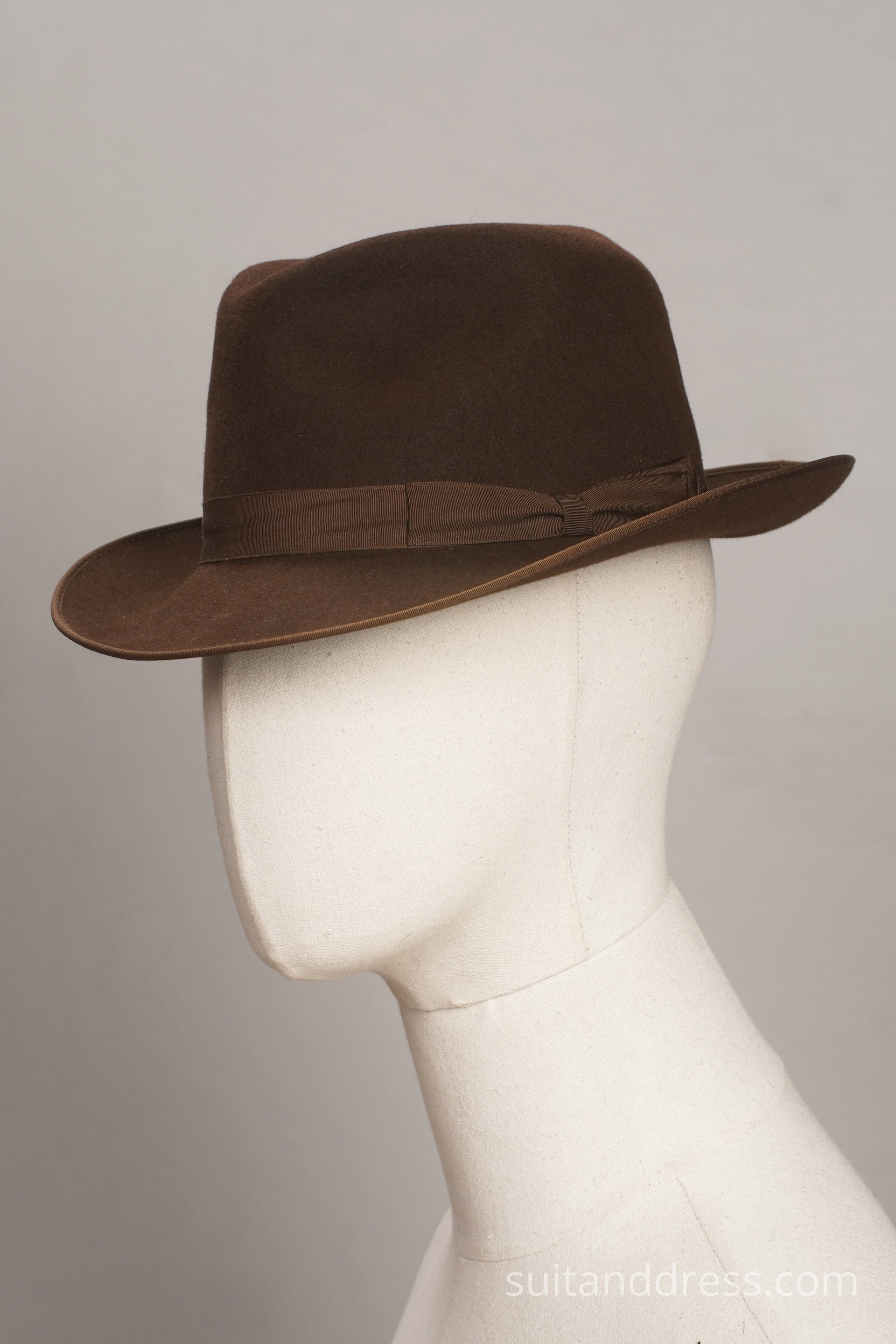 vintage 1970s fedora brown 