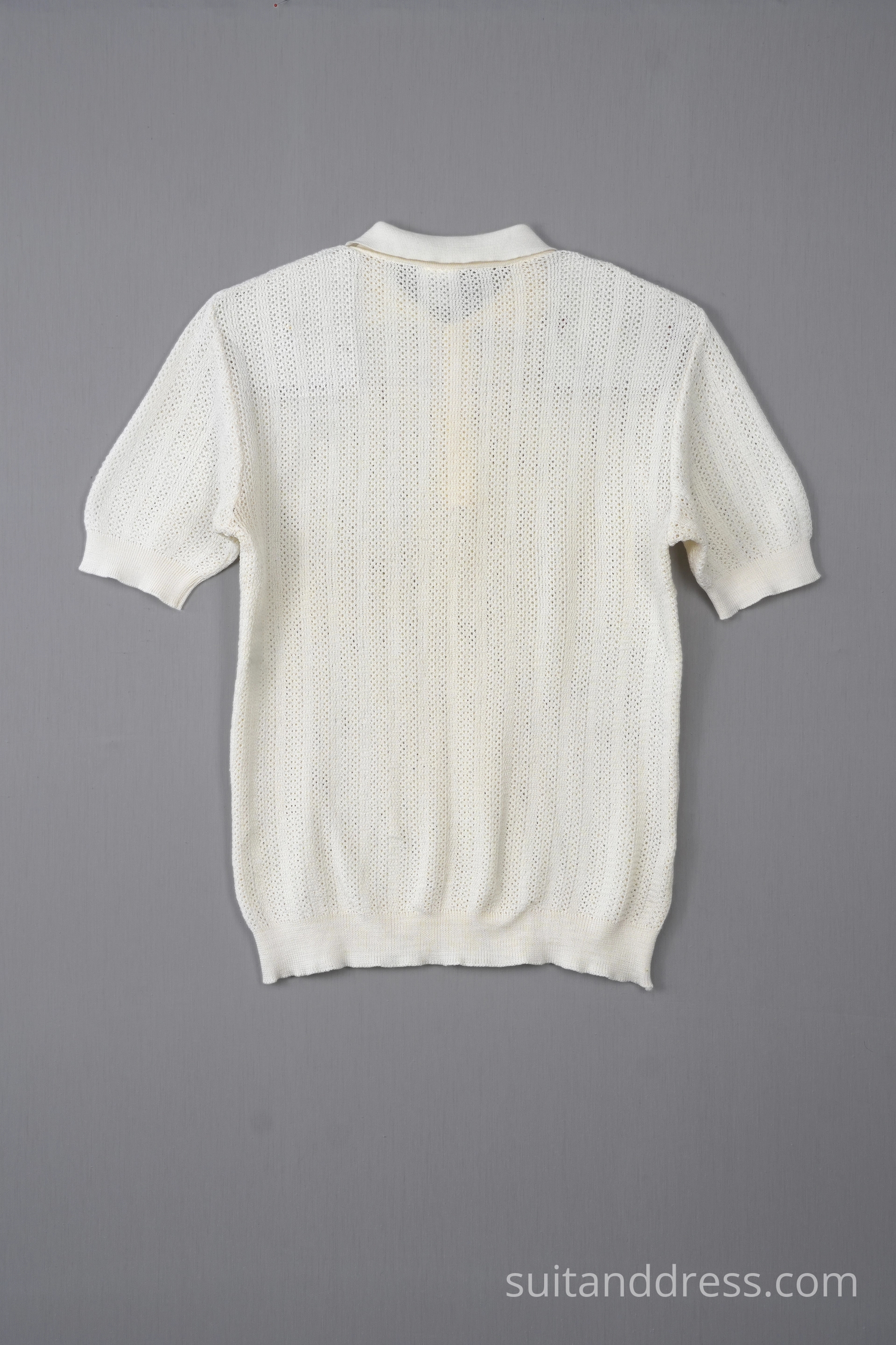 1970s acrylic mesh polo shirt vintage costume hire rent for films in Riga Latvia