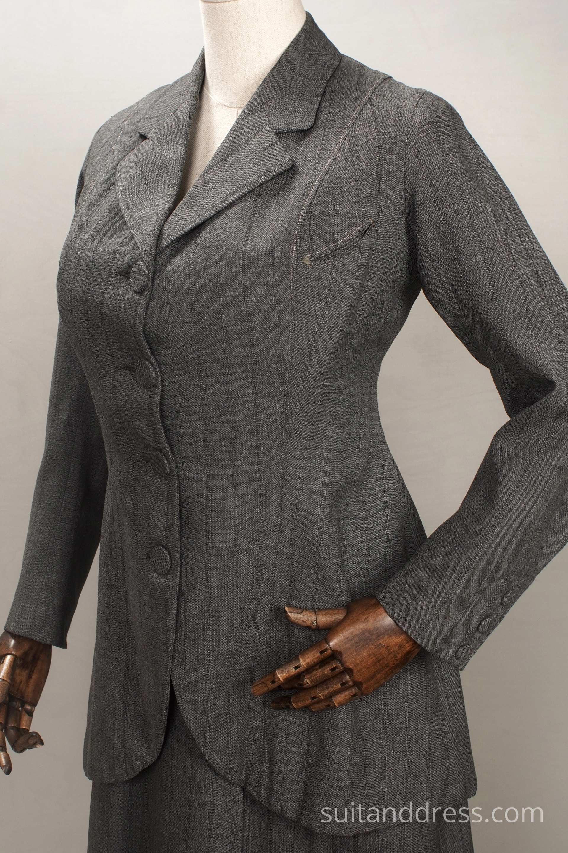 Antique edwardian walking suit 1910s womens fashion rent historical costumes