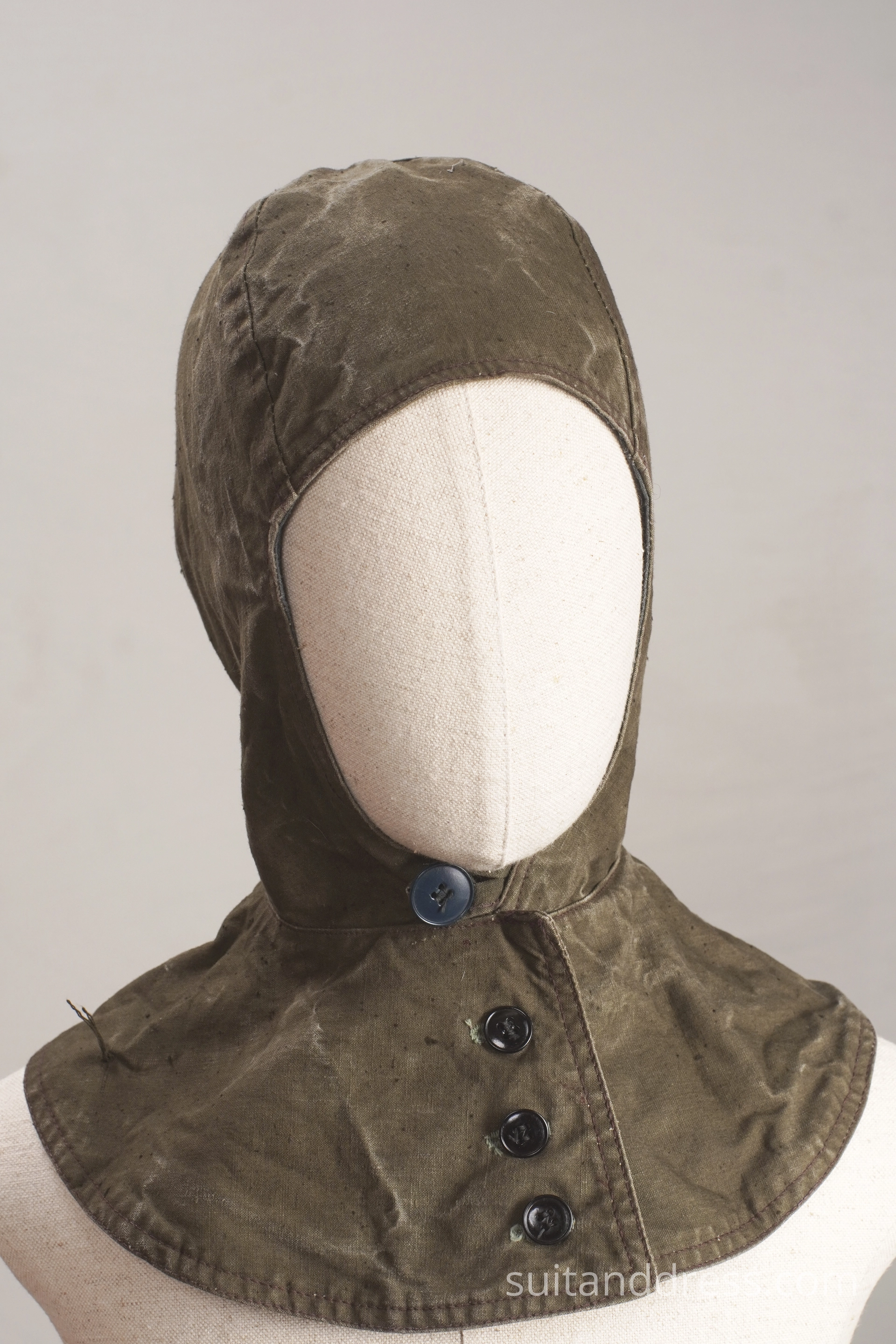 Vintage soviet work military cap protective hooded cap 