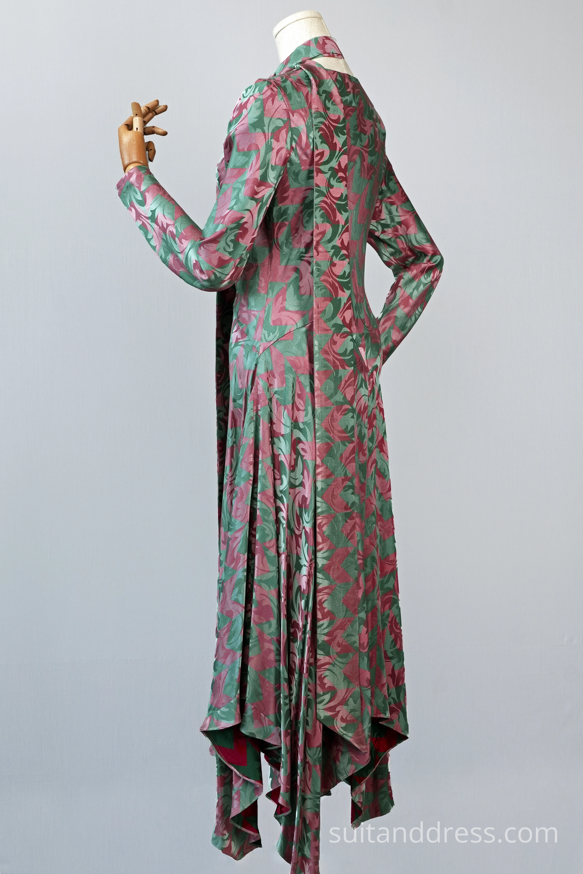 1920s style silk evening dress vintage costume rental for films in Riga Latvia