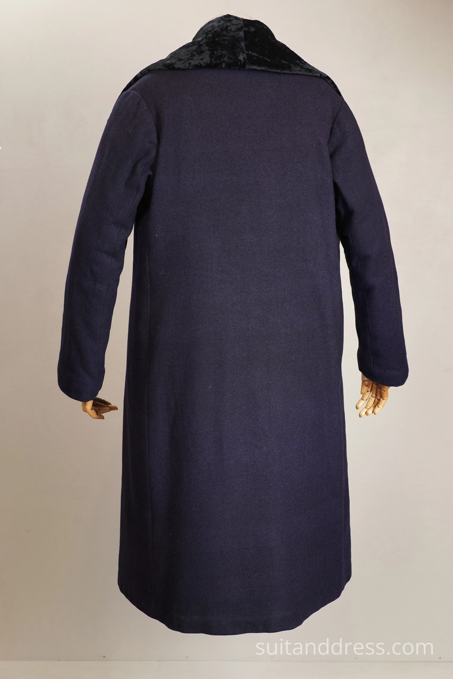 1920s winter coat plush collar
