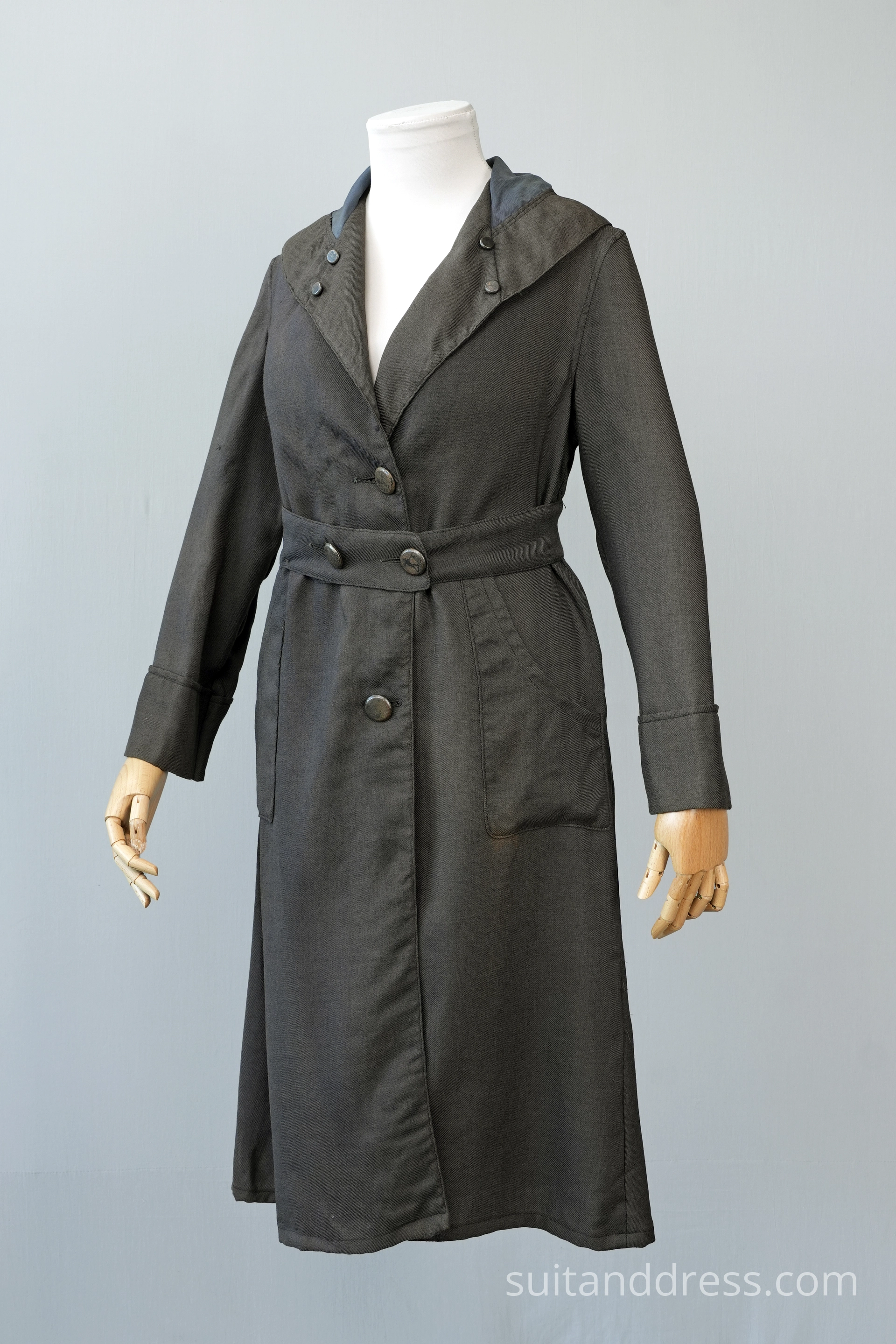 Edwardian ladies trench duster coat period costume hire for films in Riga Latvia