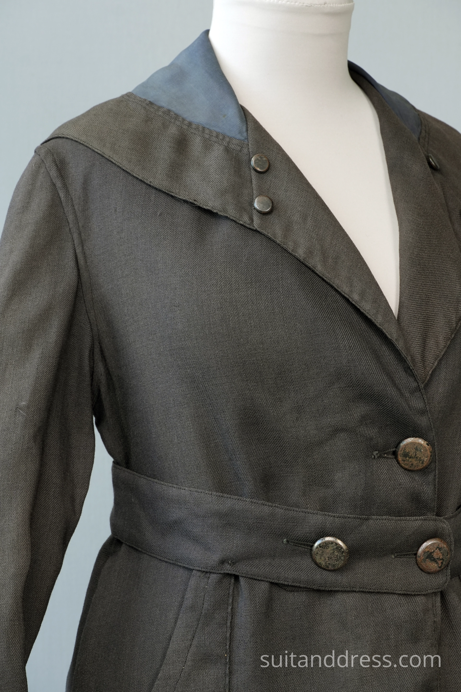 Edwardian ladies trench duster coat period costume hire for films in Riga Latvia