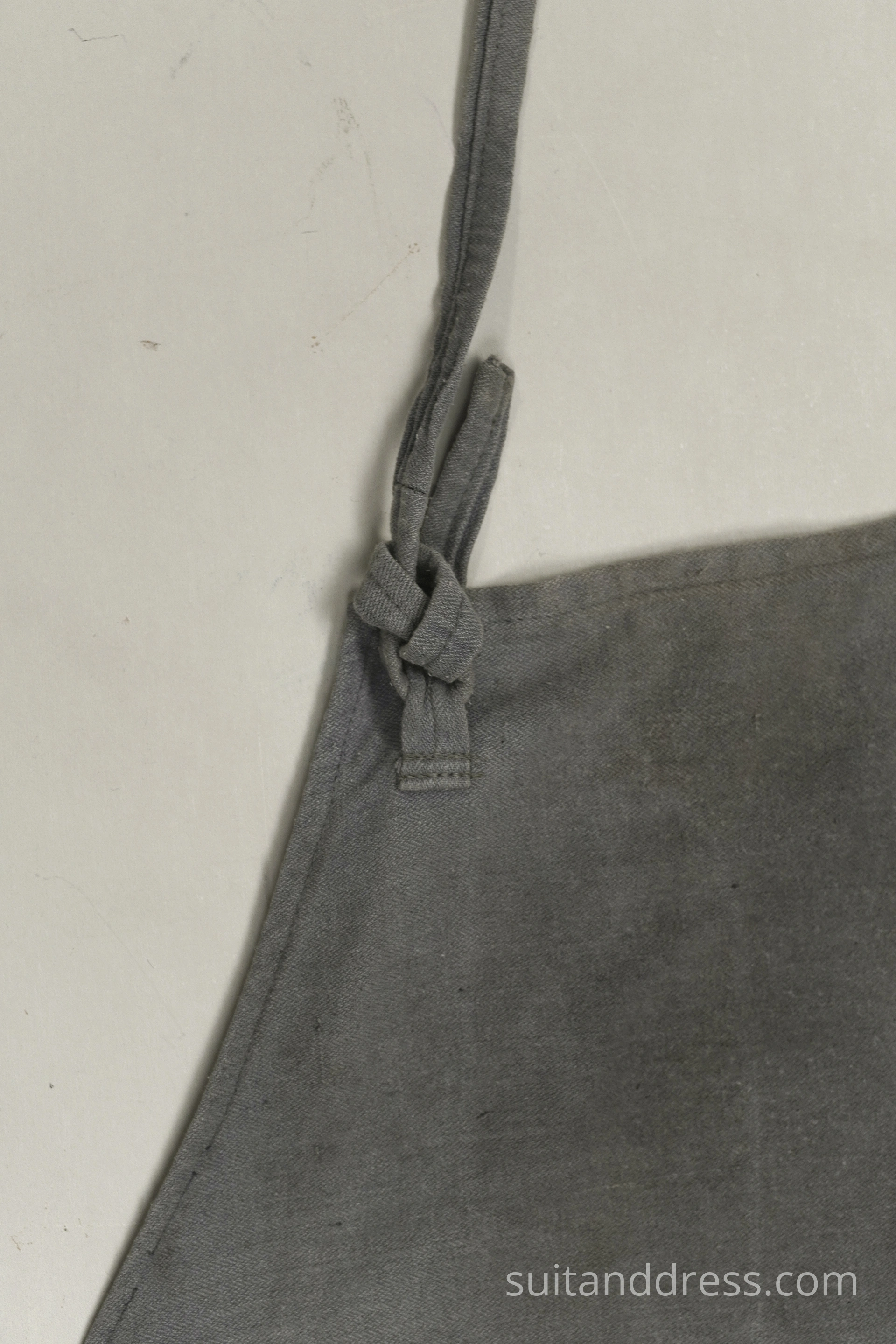vintage cotton workwear apron gray