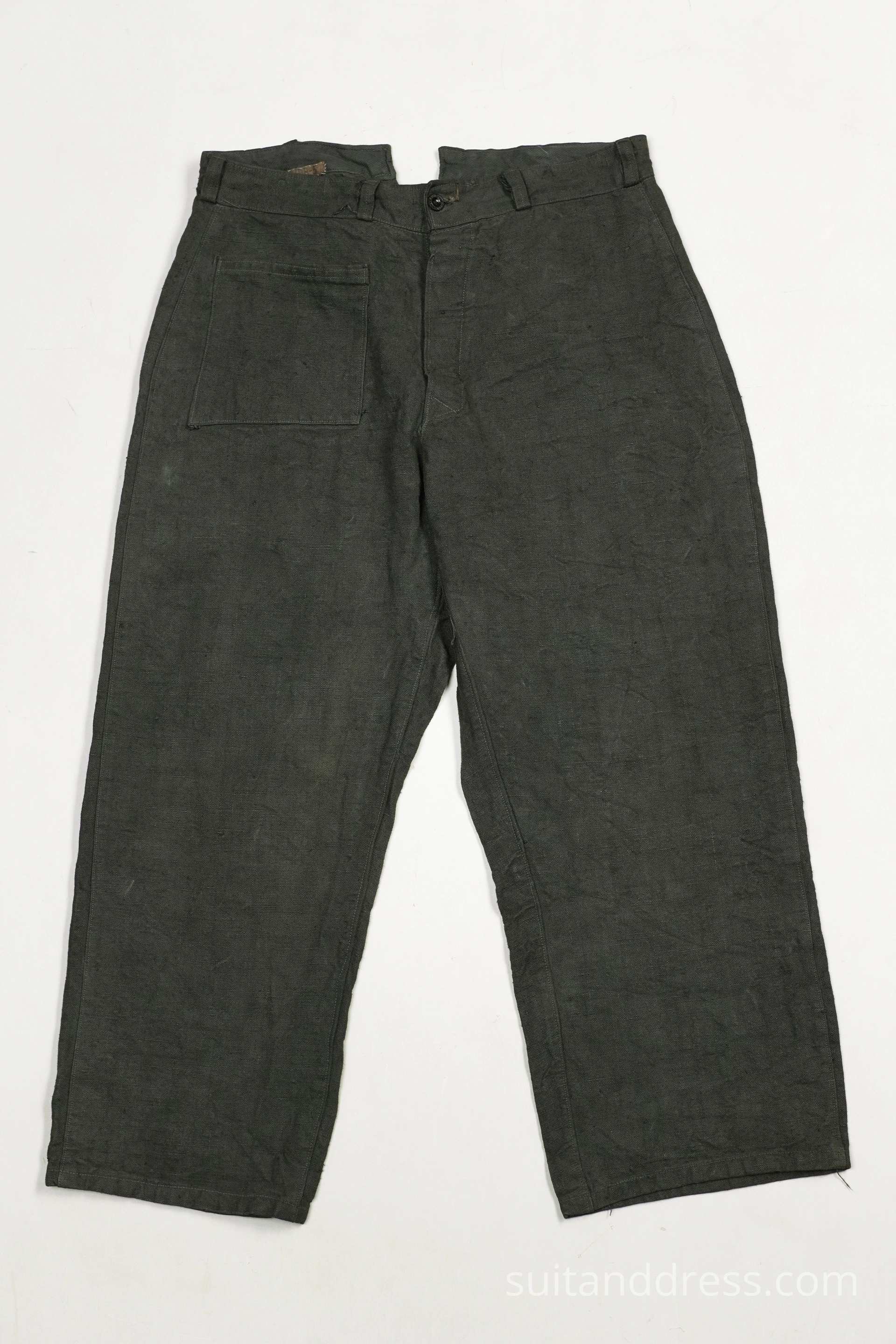 Linen flax work trousers costume rent