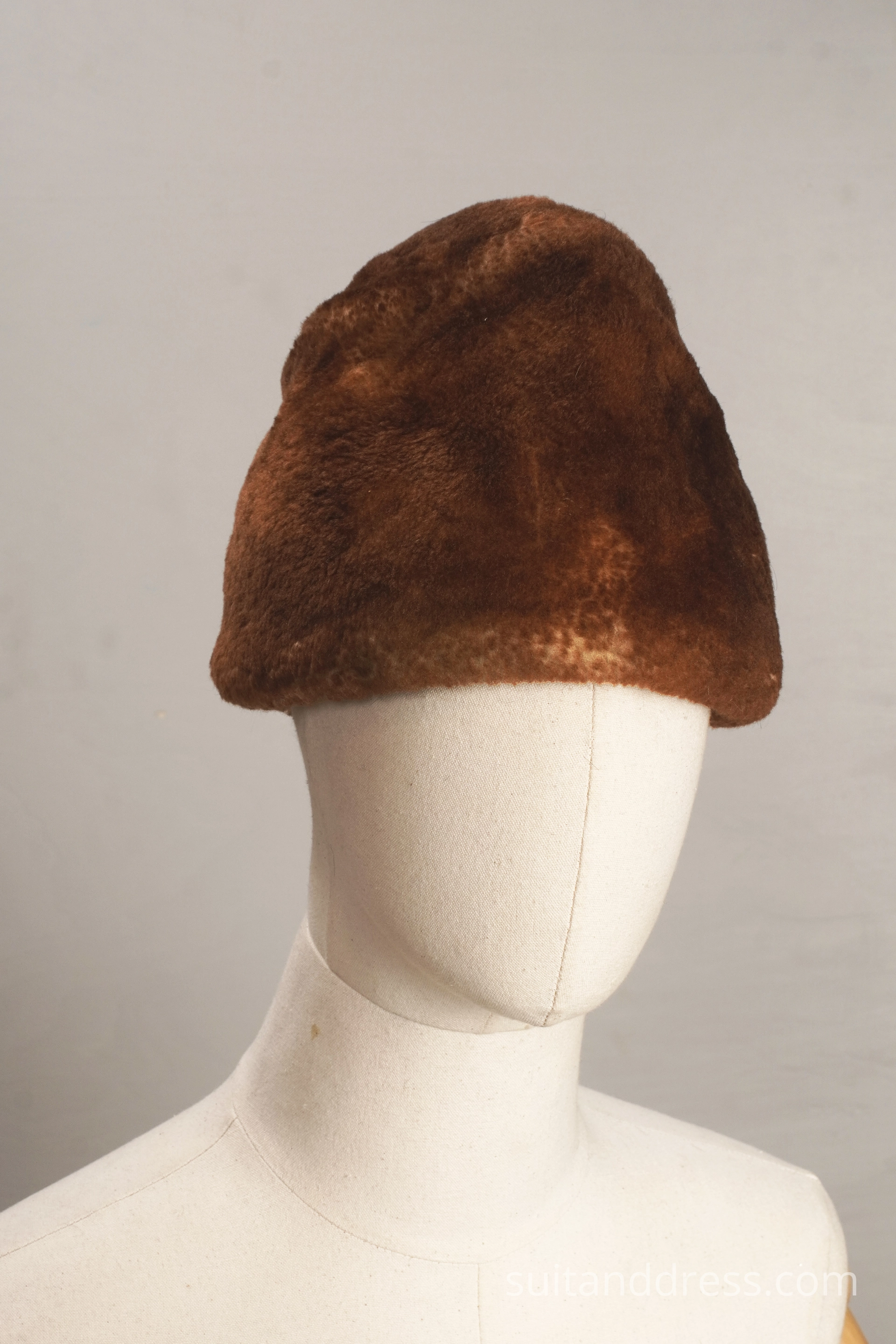 Vintage soviet russian sheepskin hat cossack