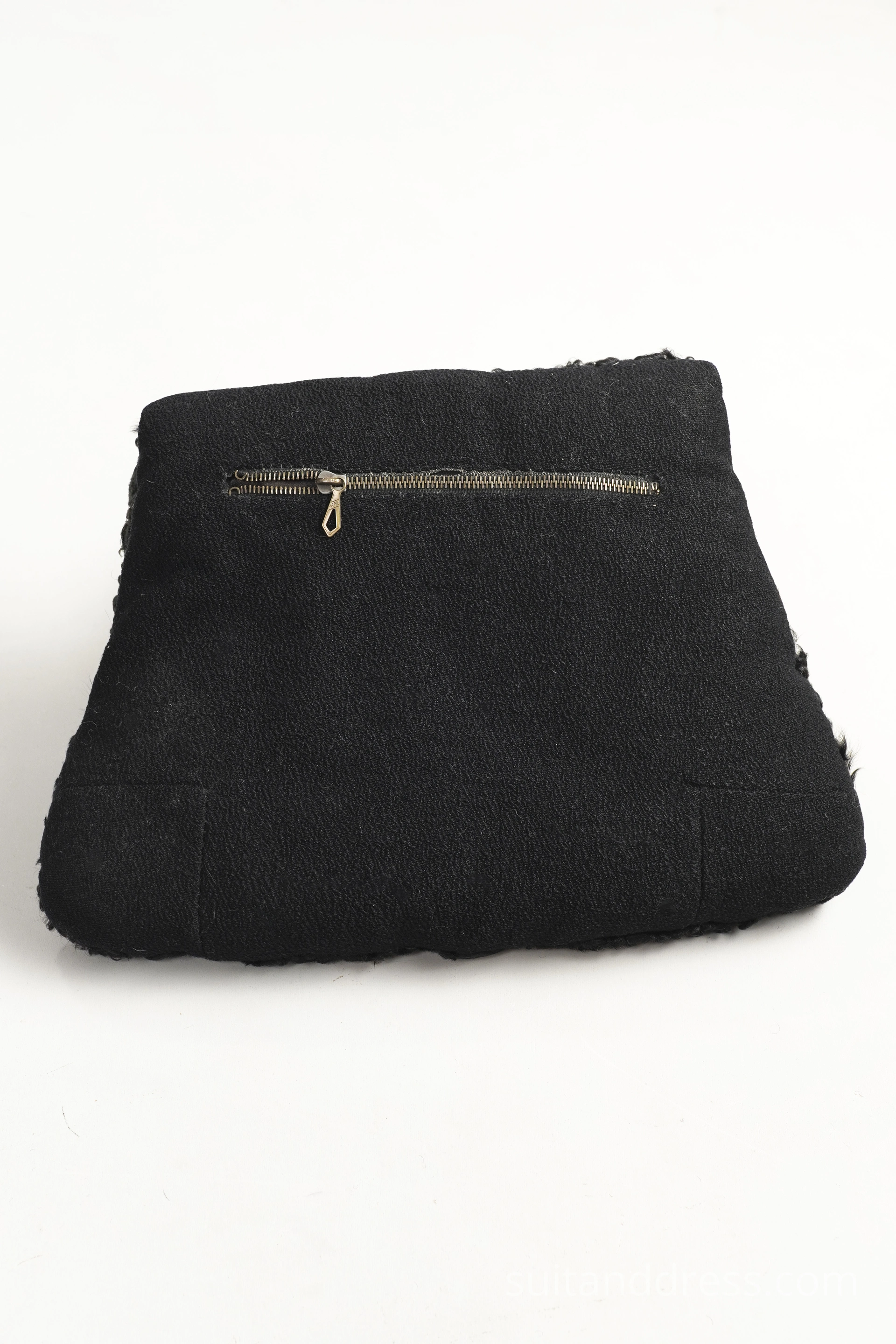 vintage astrakhan persian lamb muff hand warmer purse zipper