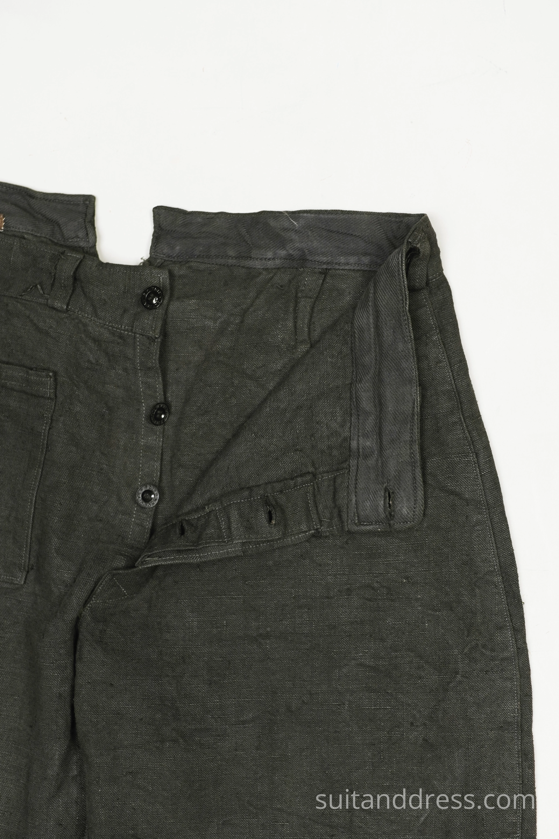 Linen flax work trousers costume rent